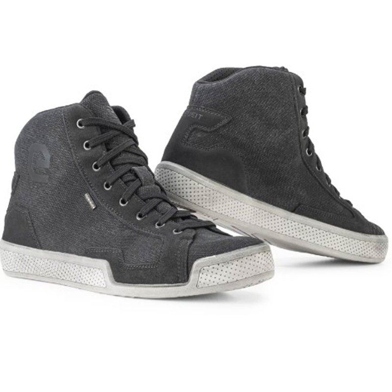 Eleveit Antibes WP Canvas Black Motorcycle Boots