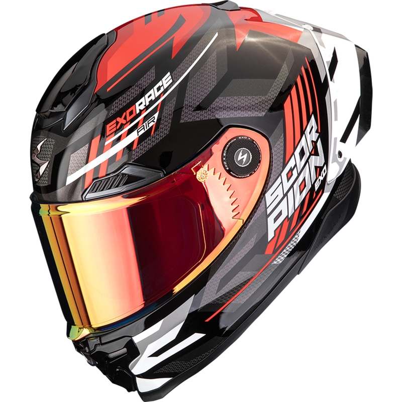 Scorpion EXO-RACE Air Kobra FIM2 integralna motoristična čelada črno-rdeča