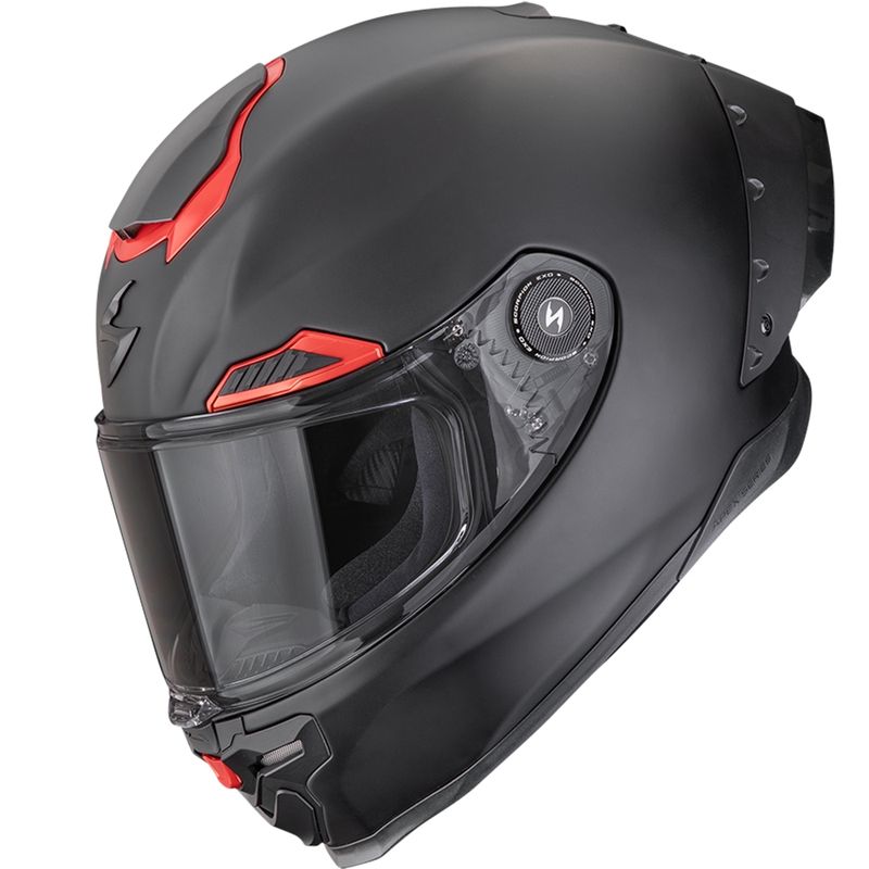 Scorpion EXO-RACE Air Solid FIM2 integralna motoristična čelada mat črno-rdeča