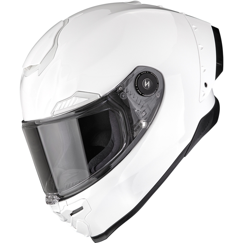 Scorpion EXO-RACE Air Solid FIM2 integralna motoristična čelada bela