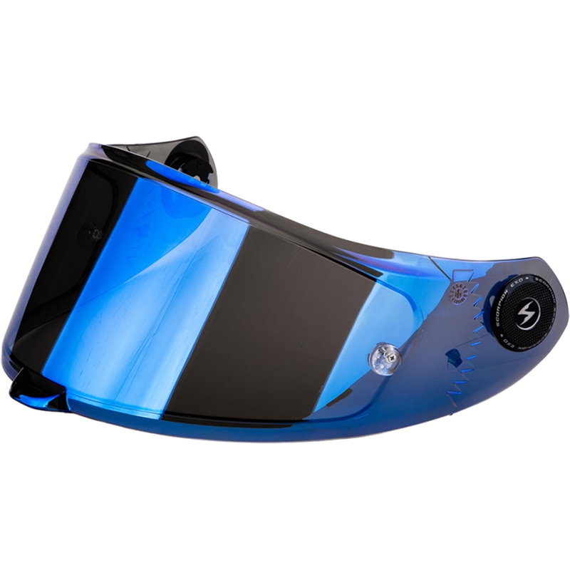 Vizir Scorpion KDS-F-04 za čelade EXO-RACE Air, zrcalno moder