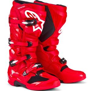 Motoristični škornji Alpinestars Tech 7 rdeči