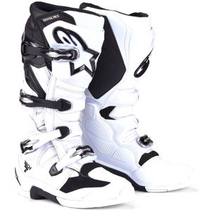 Moto škornji Alpinestars Tech 7 belo-črni