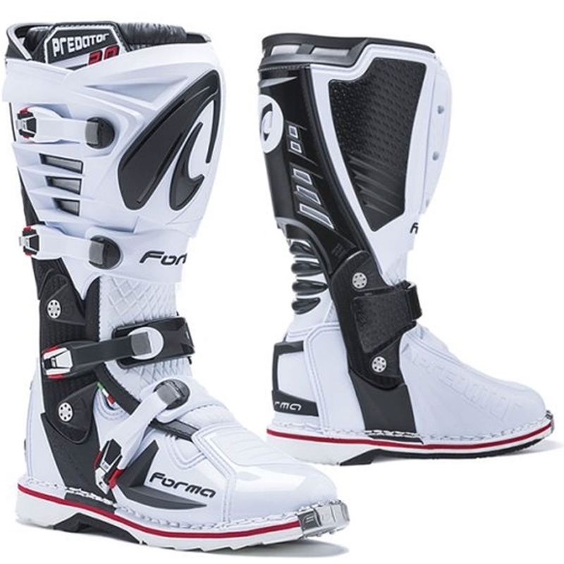 Motoristični škornji Forma Predator 2.0 beli