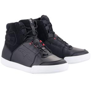 Ženski motoristični škornji Alpinestars Stella Chrome Drystar črno-belo-roza