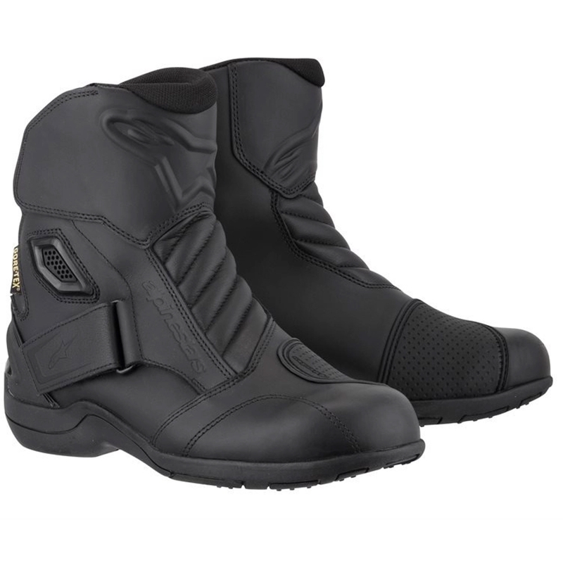 Črni motoristični škornji Alpinestars New Land Gore-Tex
