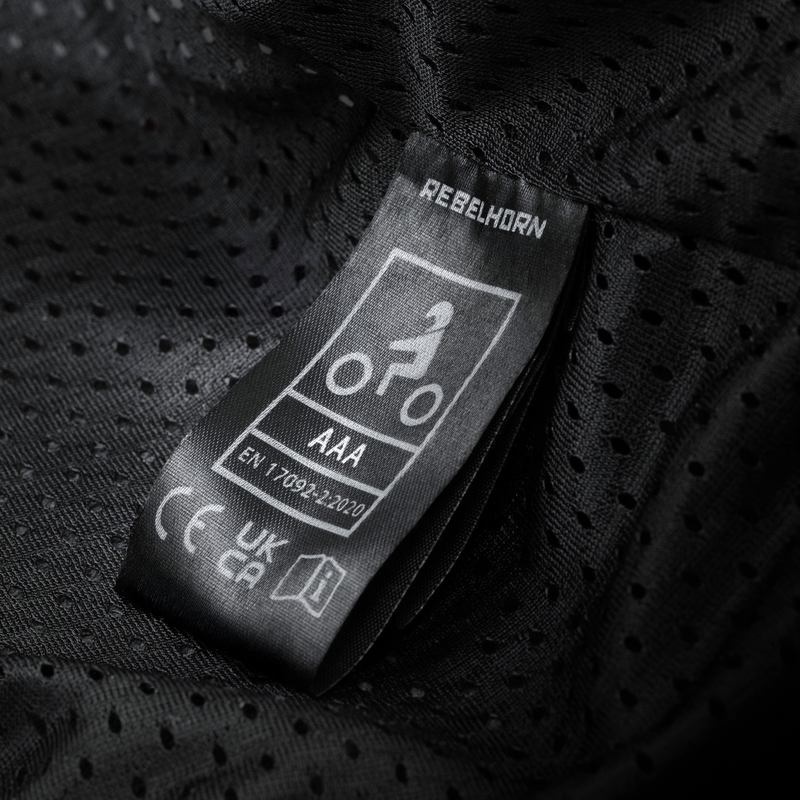 Dámské prodloužené kožené kalhoty na motorku Rebelhorn Diva černé