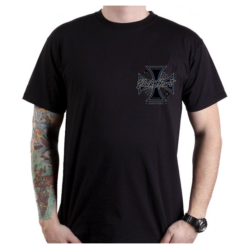 Moška majica Black Heart Chopper Cross