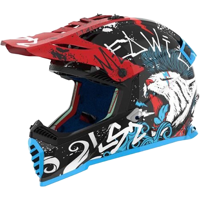 Otroška motokros čelada LS2 MX437 Fast EVO Mini Starmaw črna