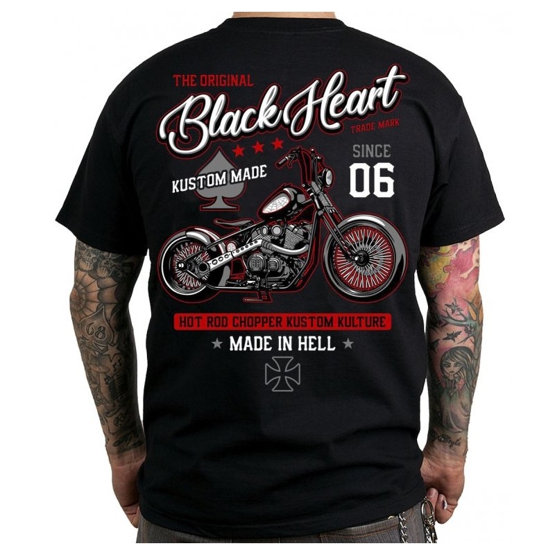 Moška majica Black Heart Red Chop