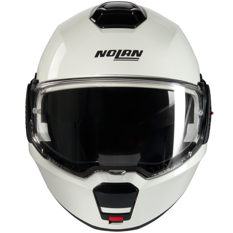 Preklopna motoristična čelada Nolan N120-1 Classico Nobile N-COM 320 bela