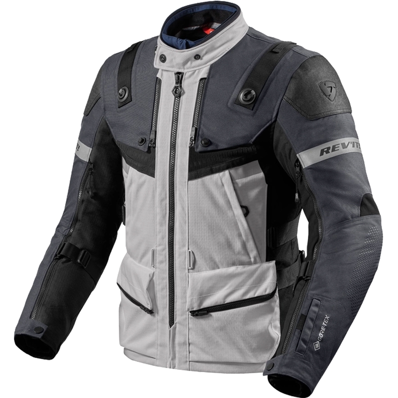 Moto jakna Revit Defender 3 GTX srebrno-siva