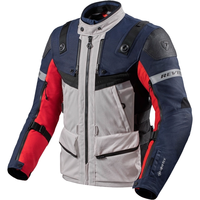 Motoristična jakna Revit Defender 3 GTX rdeče-modra