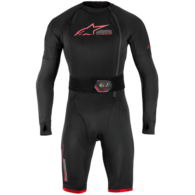 Sistem zračnih blazin Alpinestars TECH-AIR®10 V2 črno-rdeče-siv