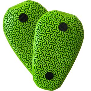 Ščitniki za kolena za motoriste PMJ B-SOFT unisex zelene barve