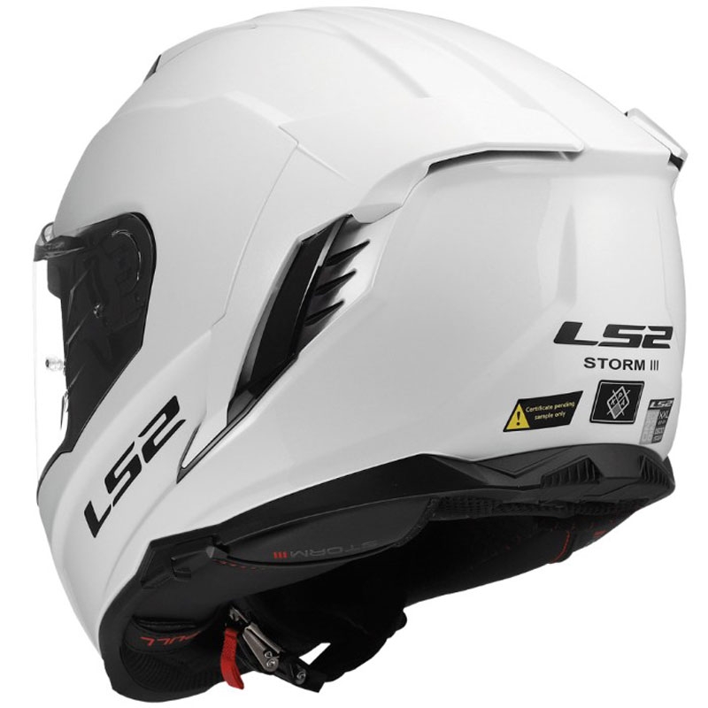 Motoristična čelada LS2 FF818 Storm III, sijajno bela