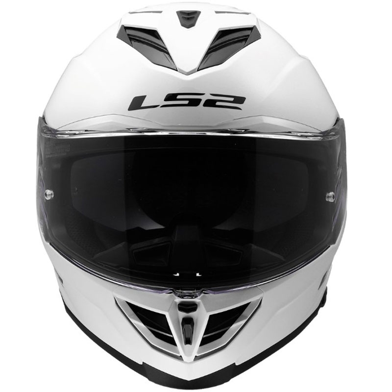 Motoristična čelada LS2 FF818 Storm III, sijajno bela
