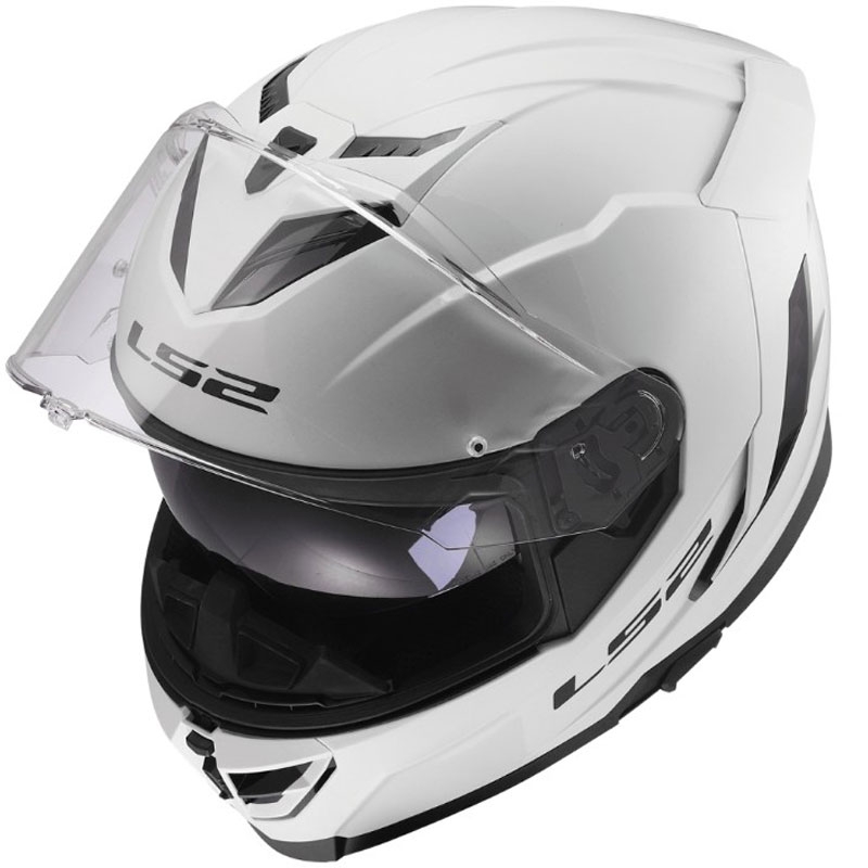 Motoristična čelada LS2 FF818 Storm III, sijajno bela