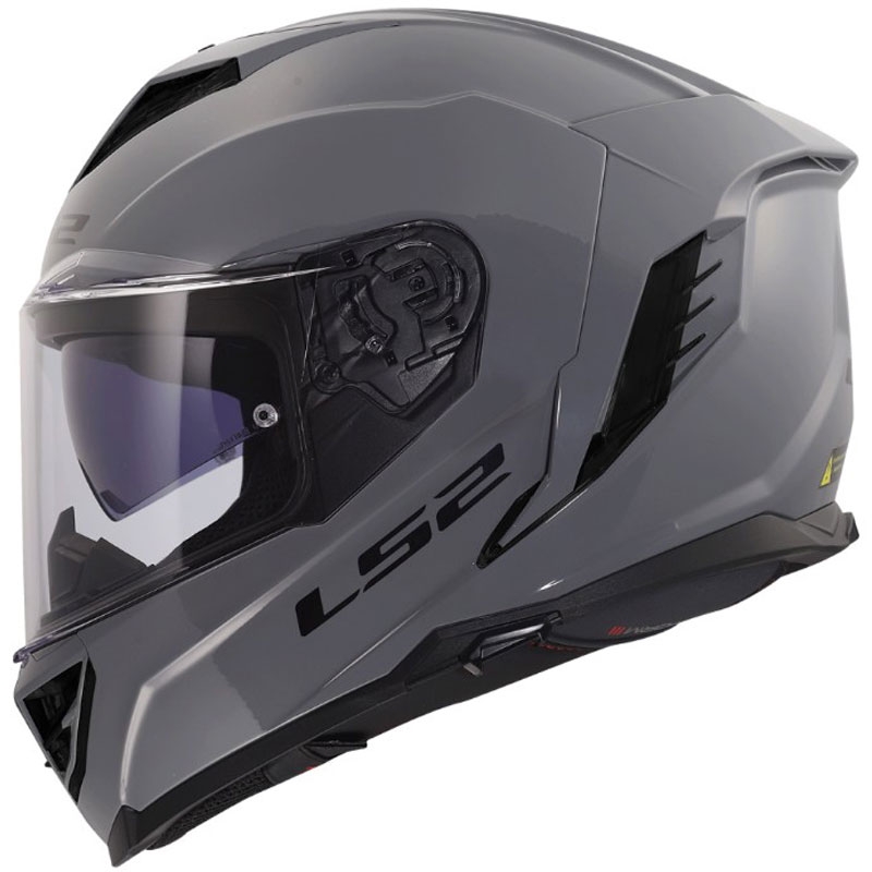 Motoristična čelada s polnim obrazom LS2 FF818 Storm III, sijajno siva