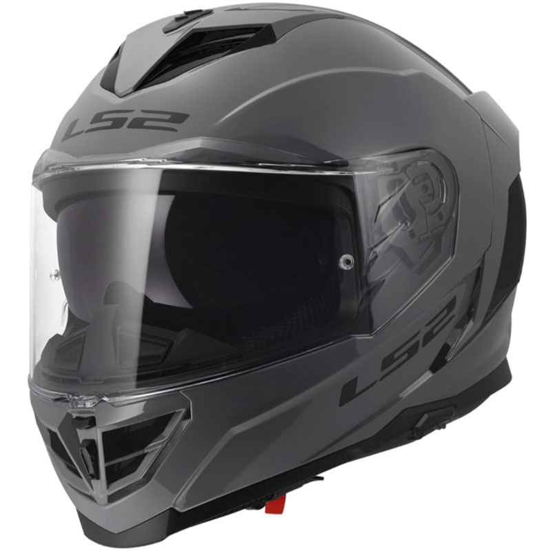 Motoristična čelada s polnim obrazom LS2 FF818 Storm III, sijajno siva