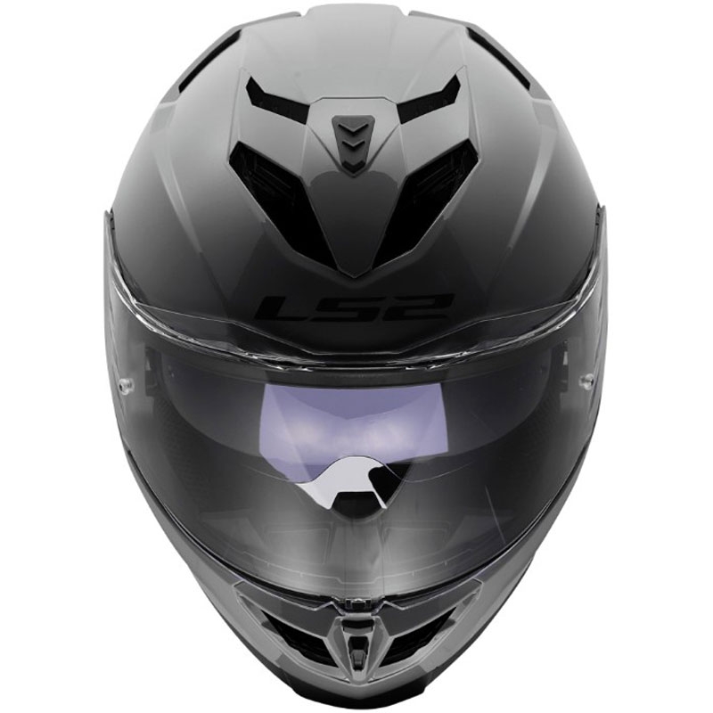Motoristična čelada s polnim obrazom LS2 FF818 Storm III, sijajno siva