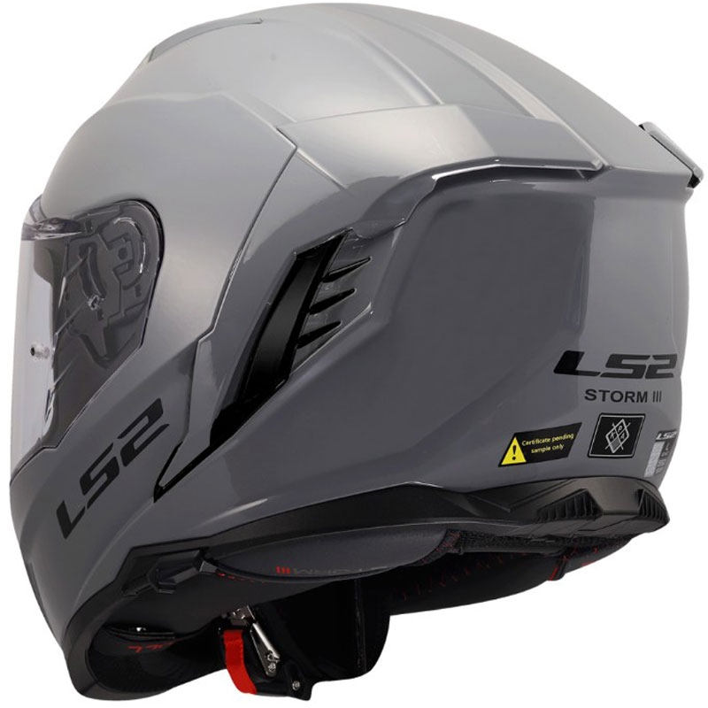 Motoristična čelada s polnim obrazom LS2 FF818 Storm III, sijajno siva