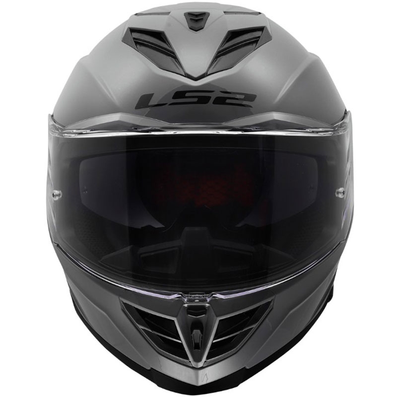 Motoristična čelada s polnim obrazom LS2 FF818 Storm III, sijajno siva