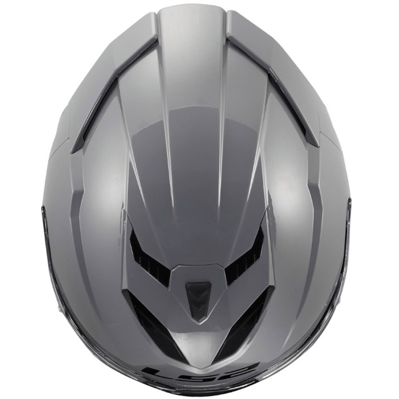 Motoristična čelada s polnim obrazom LS2 FF818 Storm III, sijajno siva