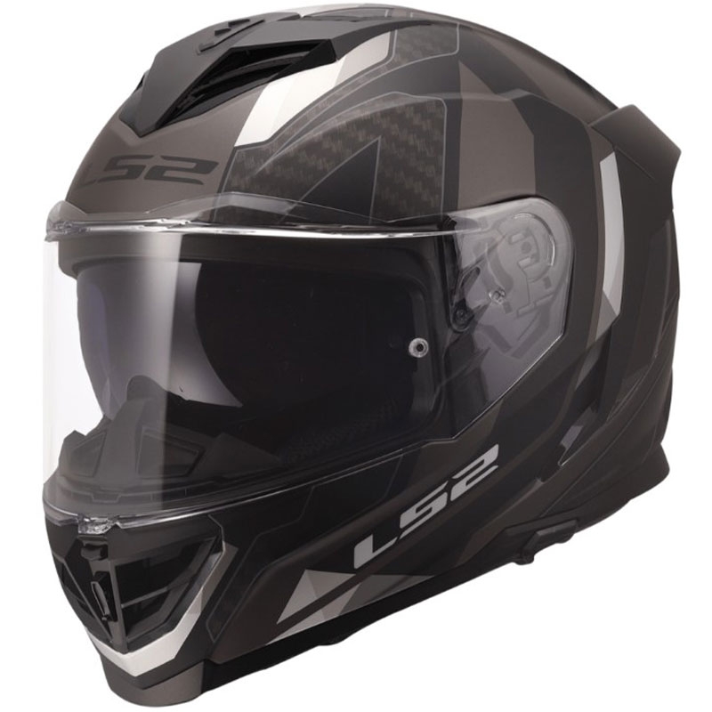 Motoristična čelada LS2 FF818 Storm III Sports, mat črno-siva