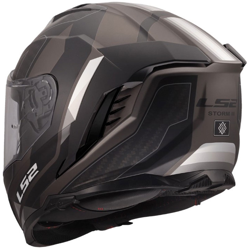 Motoristična čelada LS2 FF818 Storm III Sports, mat črno-siva
