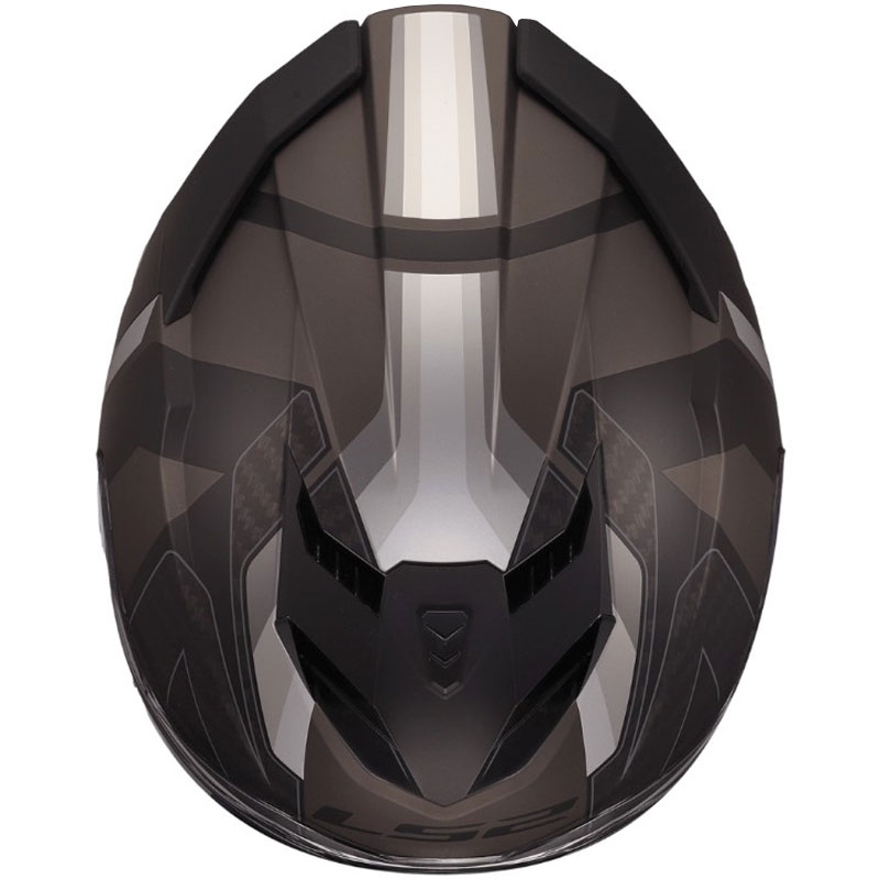 Motoristična čelada LS2 FF818 Storm III Sports, mat črno-siva