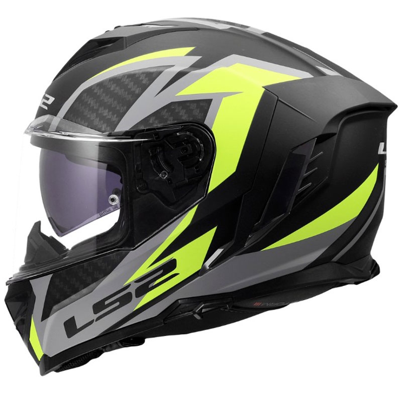 Celoobrazna motoristična čelada LS2 FF818 Storm III Dynamo črno-rumena