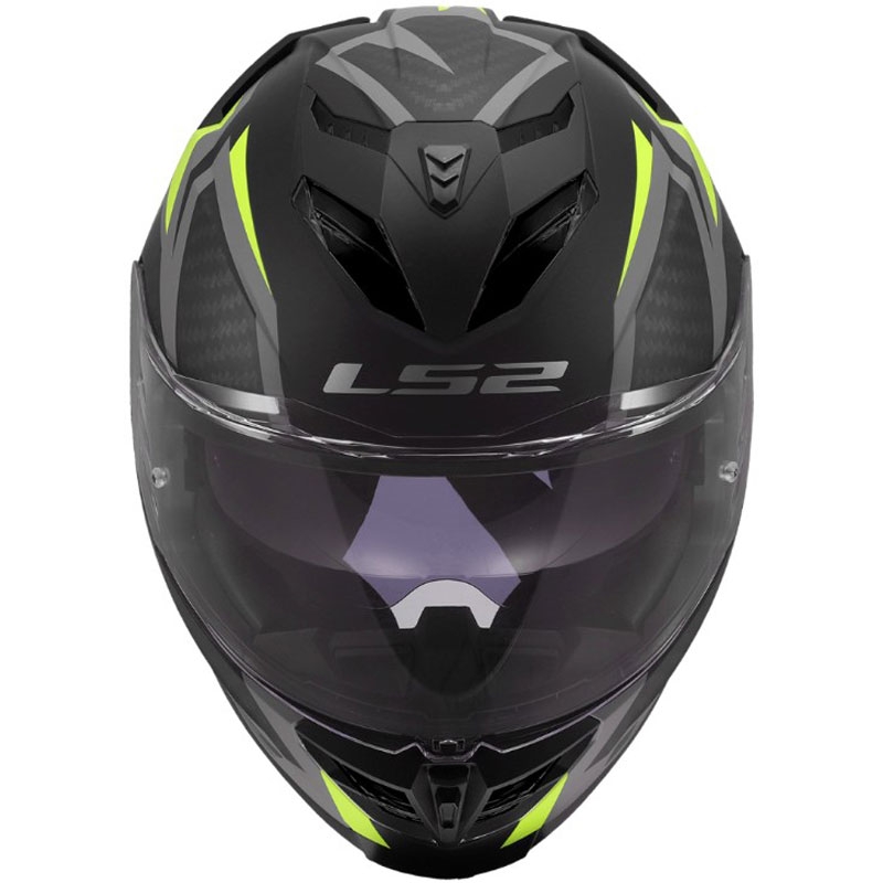Celoobrazna motoristična čelada LS2 FF818 Storm III Dynamo črno-rumena