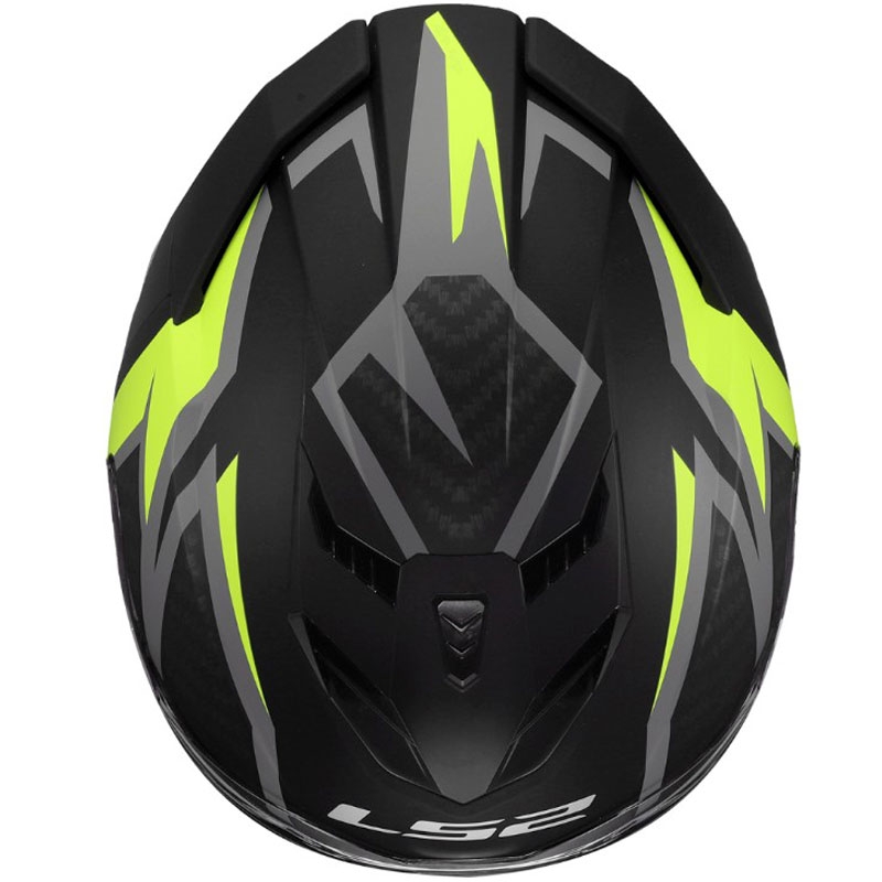 Celoobrazna motoristična čelada LS2 FF818 Storm III Dynamo črno-rumena