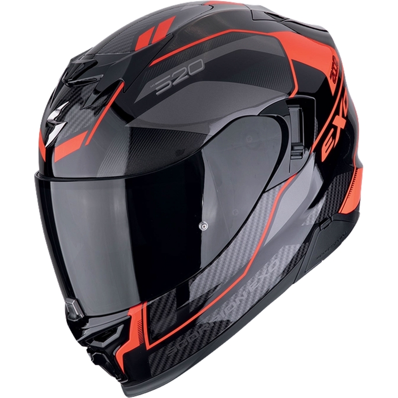 Integralna motoristična čelada Scorpion EXO-520 EVO AIR LENA črno-rdeča razprodaja