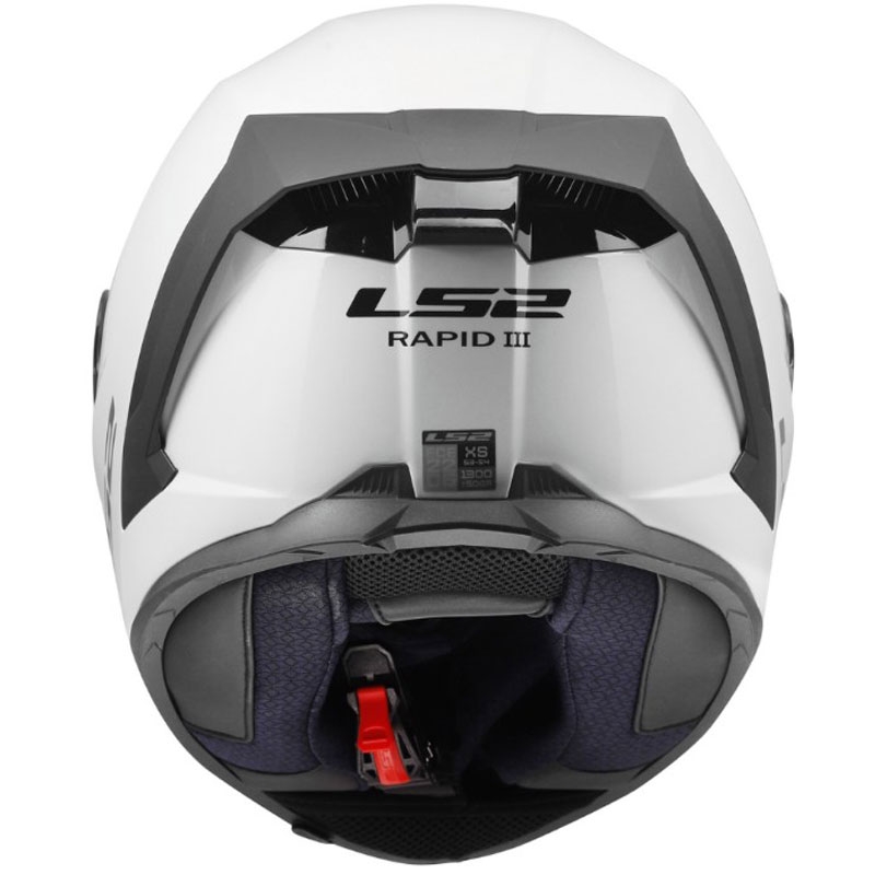 Celoobrazna motoristična čelada LS2 FF820 Rapid III, sijajno bela