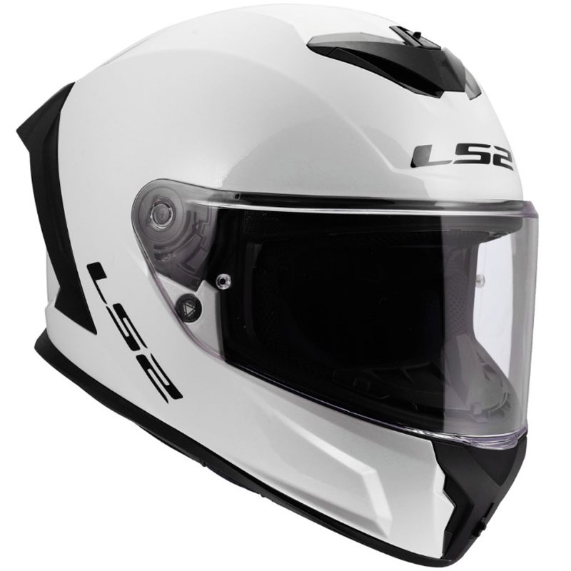 Celoobrazna motoristična čelada LS2 FF820 Rapid III, sijajno bela