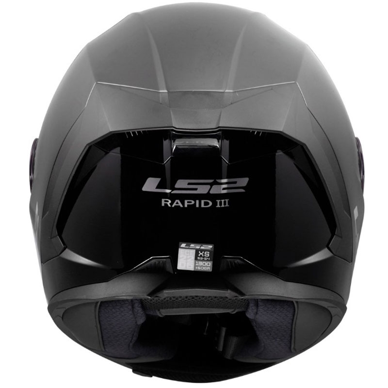 Motoristična čelada LS2 FF820 Rapid III, sijajno črna