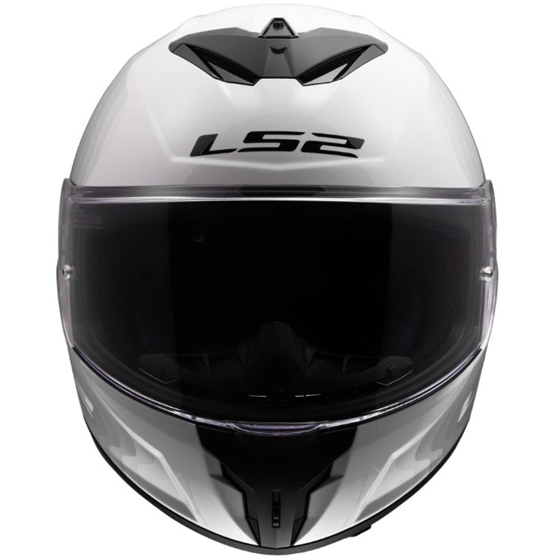 LS2 FF820 Rapid III Flow motoristična čelada z integriranim obrazom, sijajna belo-siva