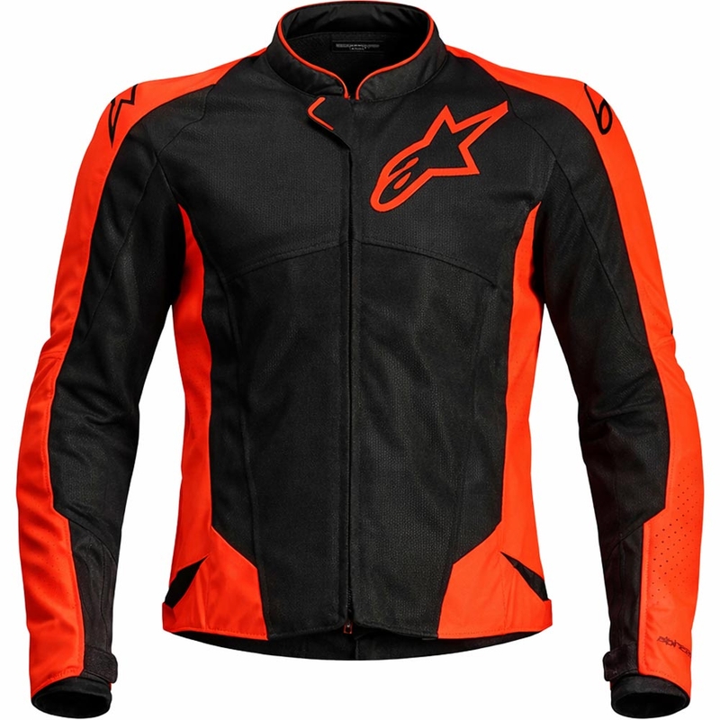 Motoristična jakna Alpinestars Viper Air V4 fluo rdeče-črna