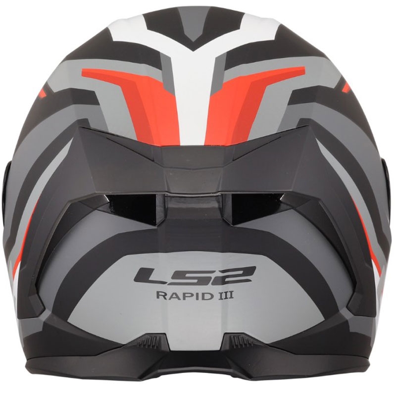 Celoobrazna motoristična čelada LS2 FF820 Rapid III Hyper mat črno-rdeča