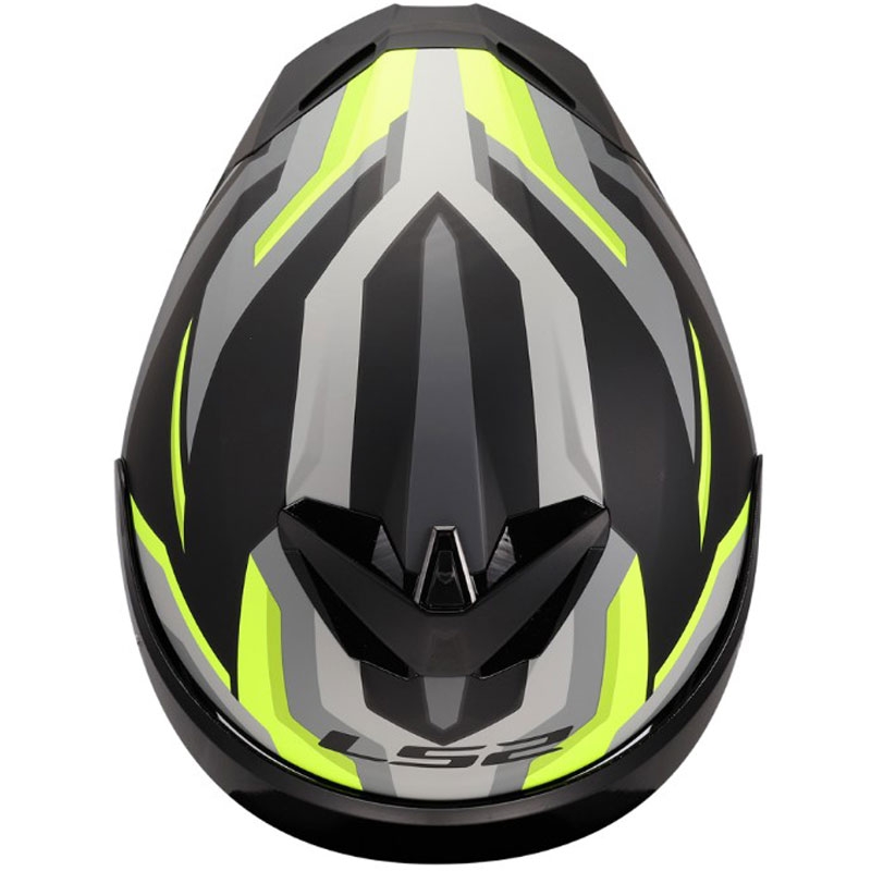 LS2 FF820 Rapid III Hyper integralna motoristična čelada mat črno-rumena