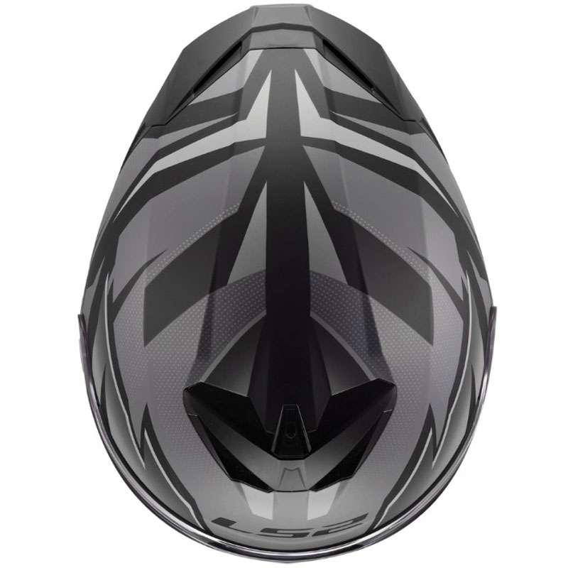 Motoristična čelada LS2 FF820 Rapid III Xtrem, mat črno-siva
