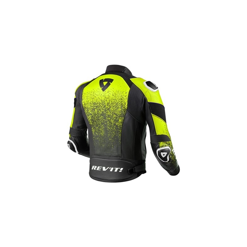 Revit Quantum Air Black Fluo Yellow Motorcycle Jacket razprodaja