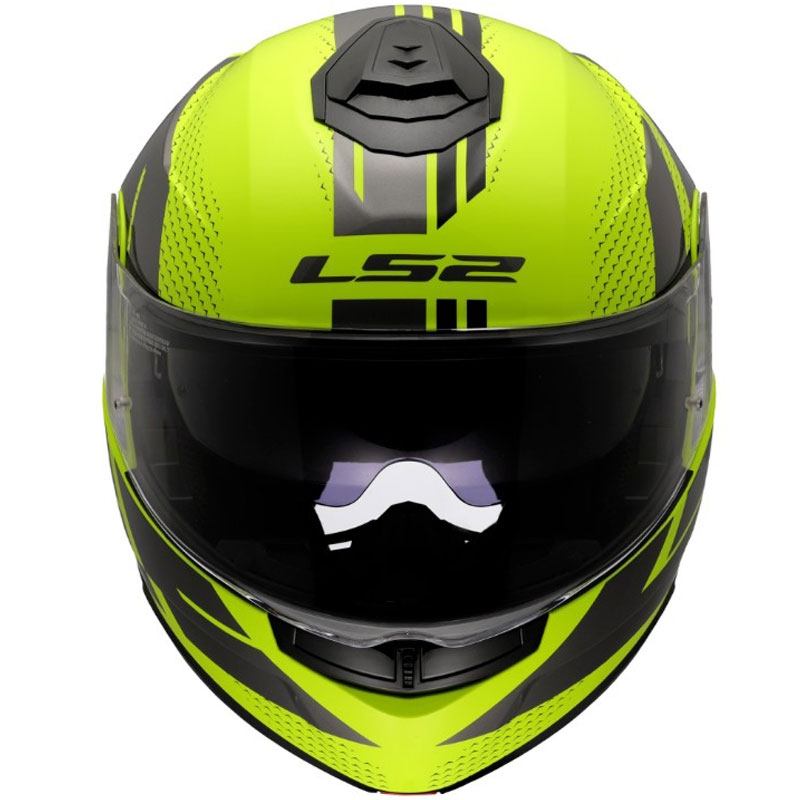 Preklopna čelada LS2 FF908 Strobe II Code svetleča fluo rumeno-črna