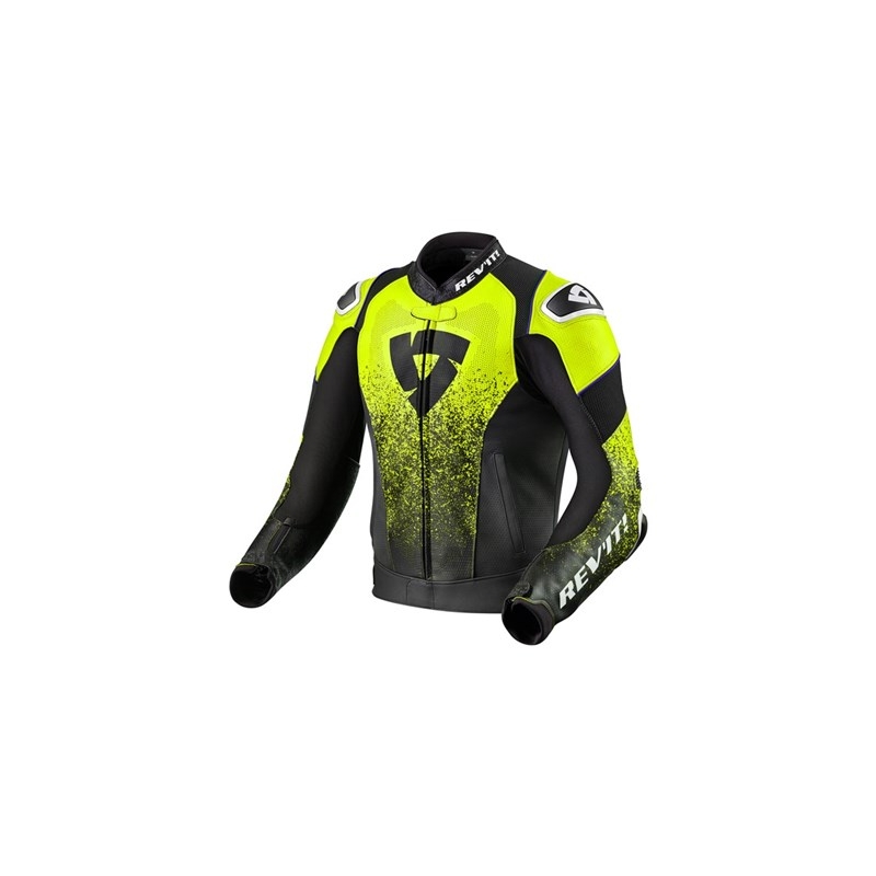 Revit Quantum Air Black Fluo Yellow Motorcycle Jacket razprodaja