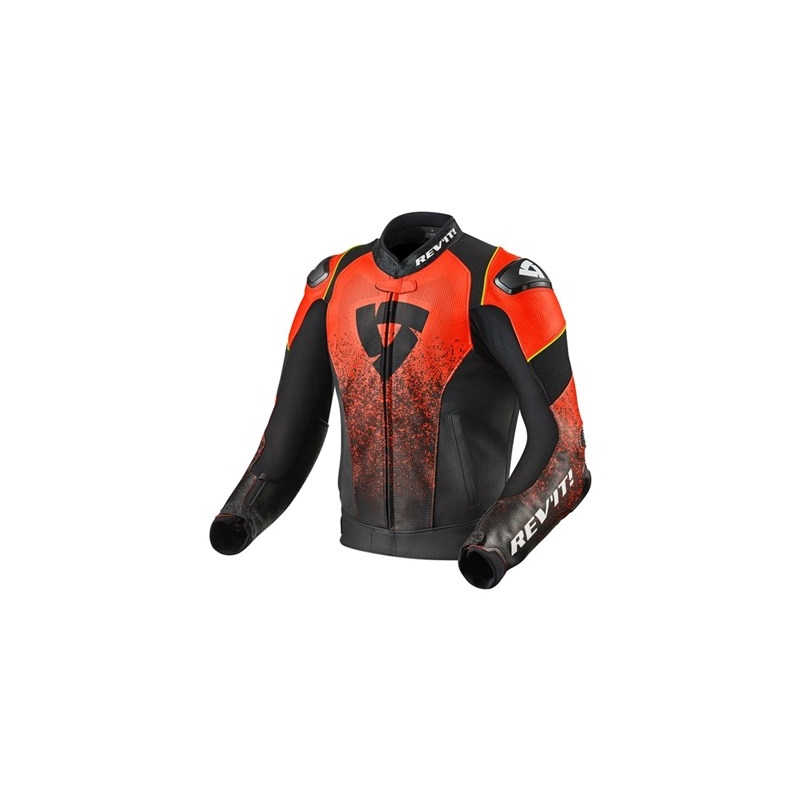 Revit Quantum Air Black Fluo Red Motorcycle Jacket razprodaja