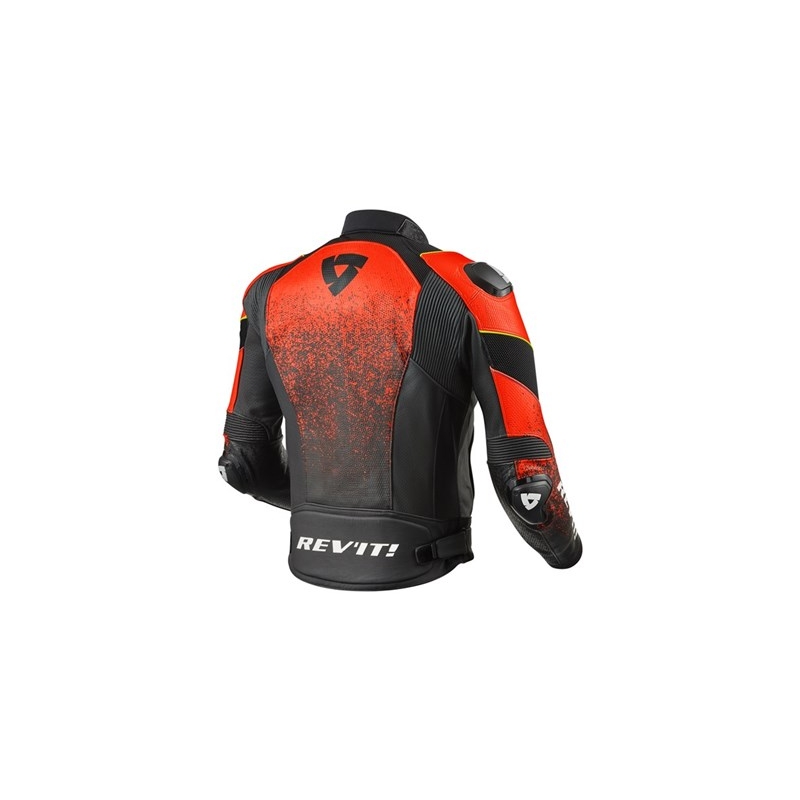 Revit Quantum Air Black Fluo Red Motorcycle Jacket razprodaja