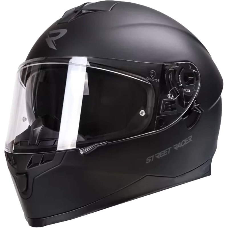 Integralna motoristična čelada Street Racer Magna black matt
