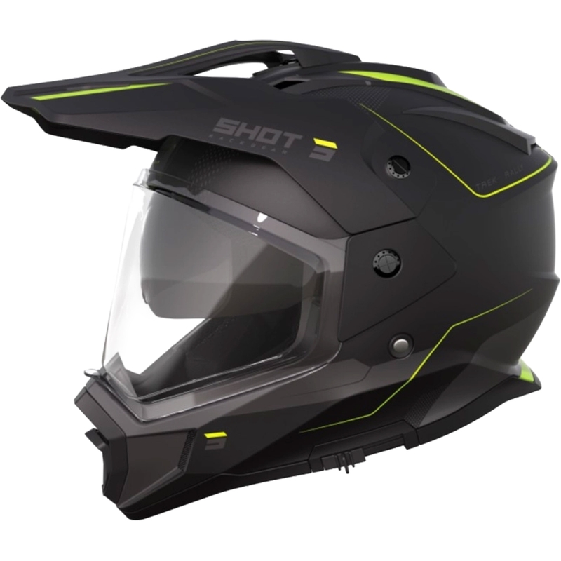 Enduro čelada Shot Trek Rally black-fluo yellow